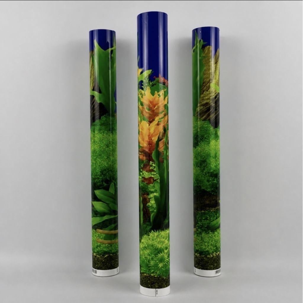 Background Wallpaper aquarium / Gambar Backdrop latar belakang motif alam dan laut / motif 2 sisi bu