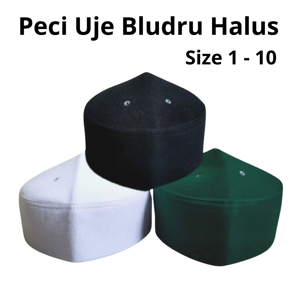 Peci Uje / Peci Mesir / Songkok polos / peci putih /  Kopiyah hitam