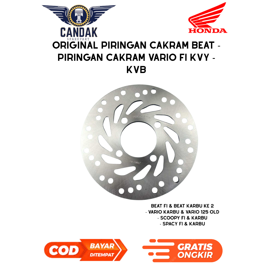 Original piringan cakram beat - piringan cakram Vario fi KVY - KVB