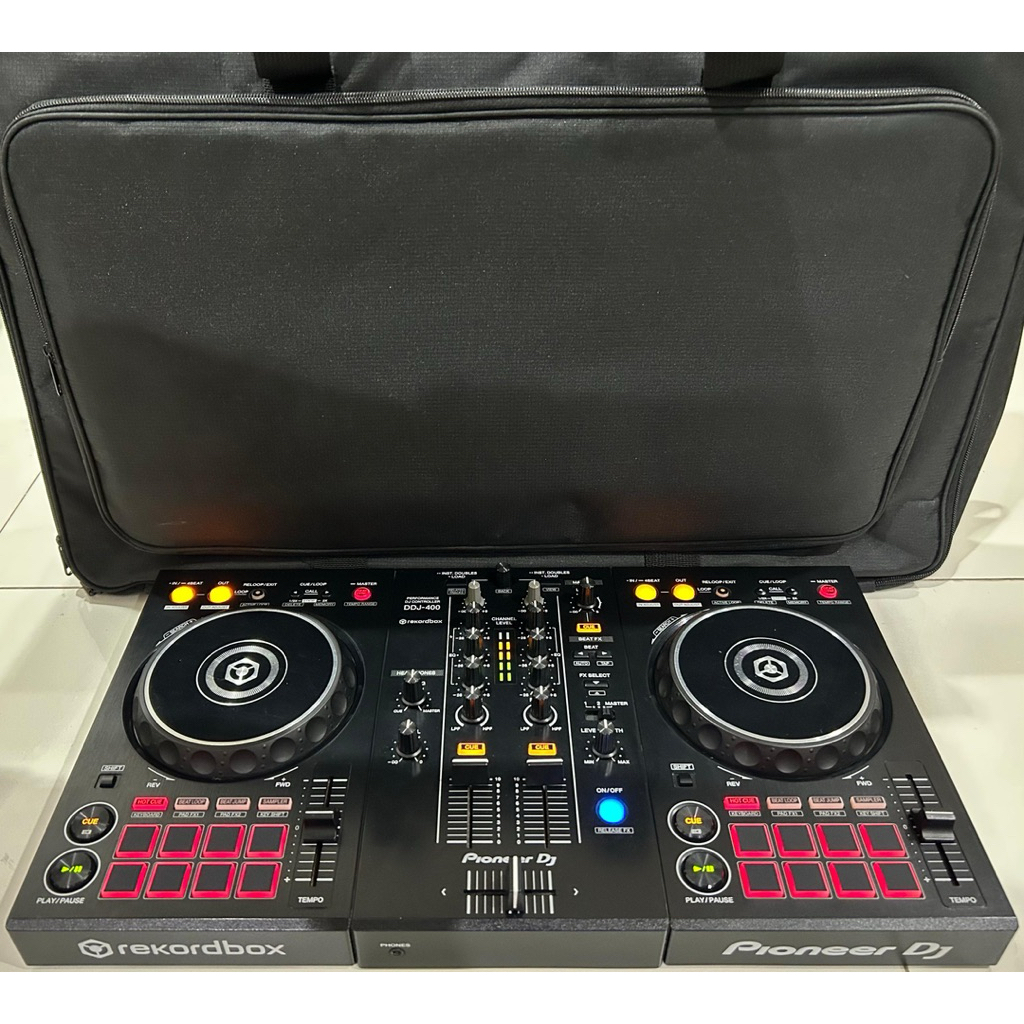 Alat DJ Pioneer DDJ 400 + Softcase Controller DJ Rekordbox DJ Edition Like XDJ ; CDJ ; DDJ FLX4 ; DD