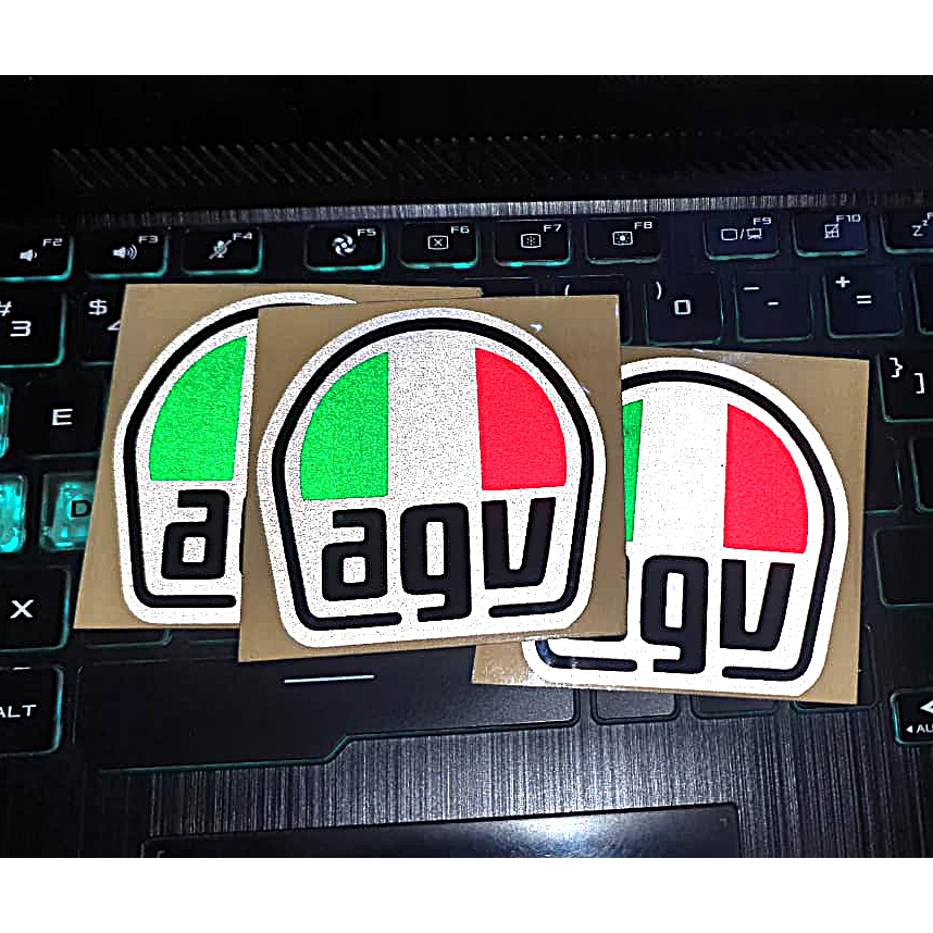 STICKER CUTTING LOGO AGV HELM MOTOR