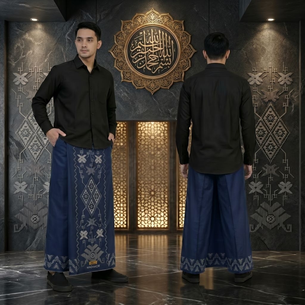 Sarung Celana Dewasa Celana Sarung Wadimor Motif Batik  Biru Bali Celana Sarung Dewasa COD