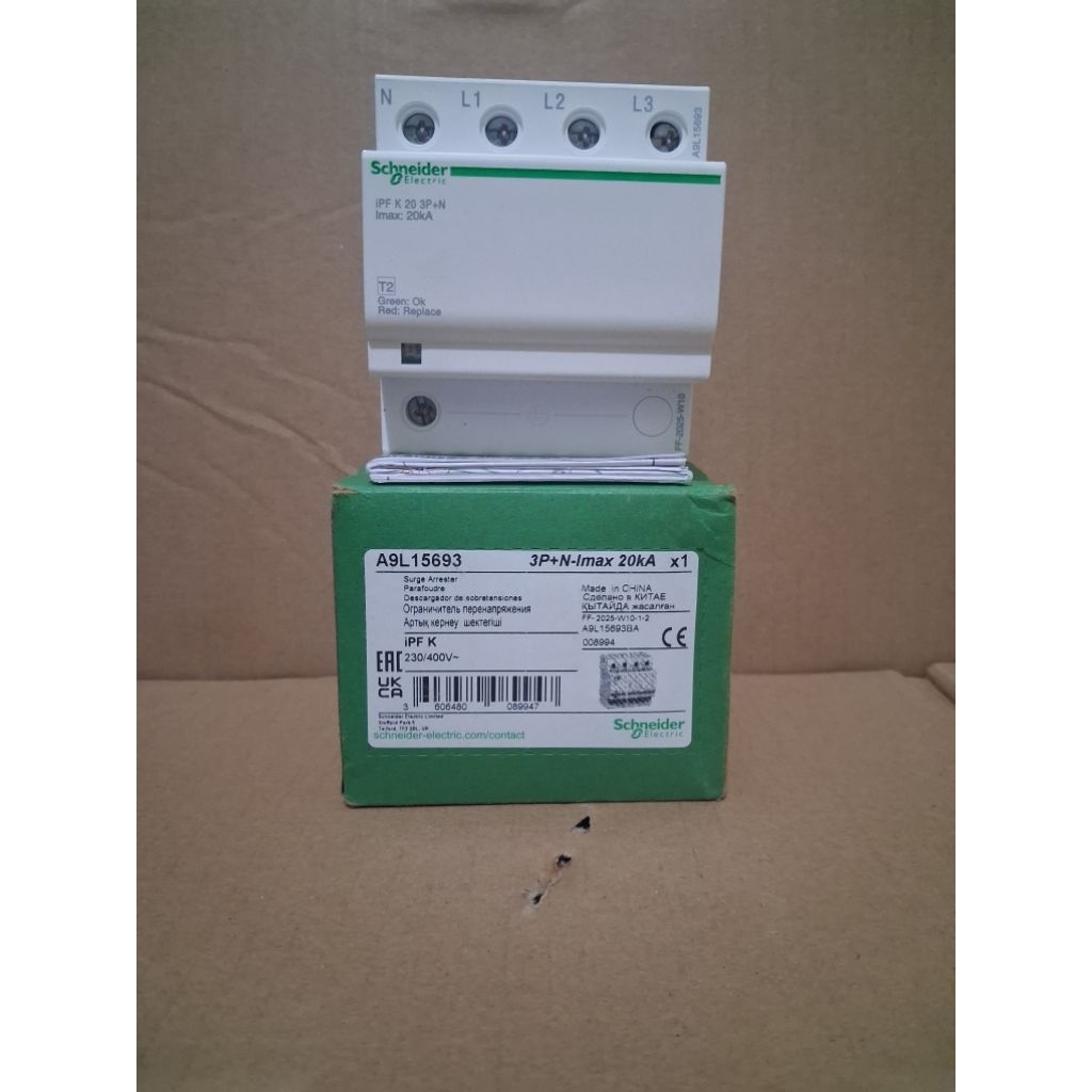 SURGE ARRESTER SCHNEIDER IPF20 20KA,40KA ,65KA 3P+N / 4P IPF k 20,k 40,k 65 Original