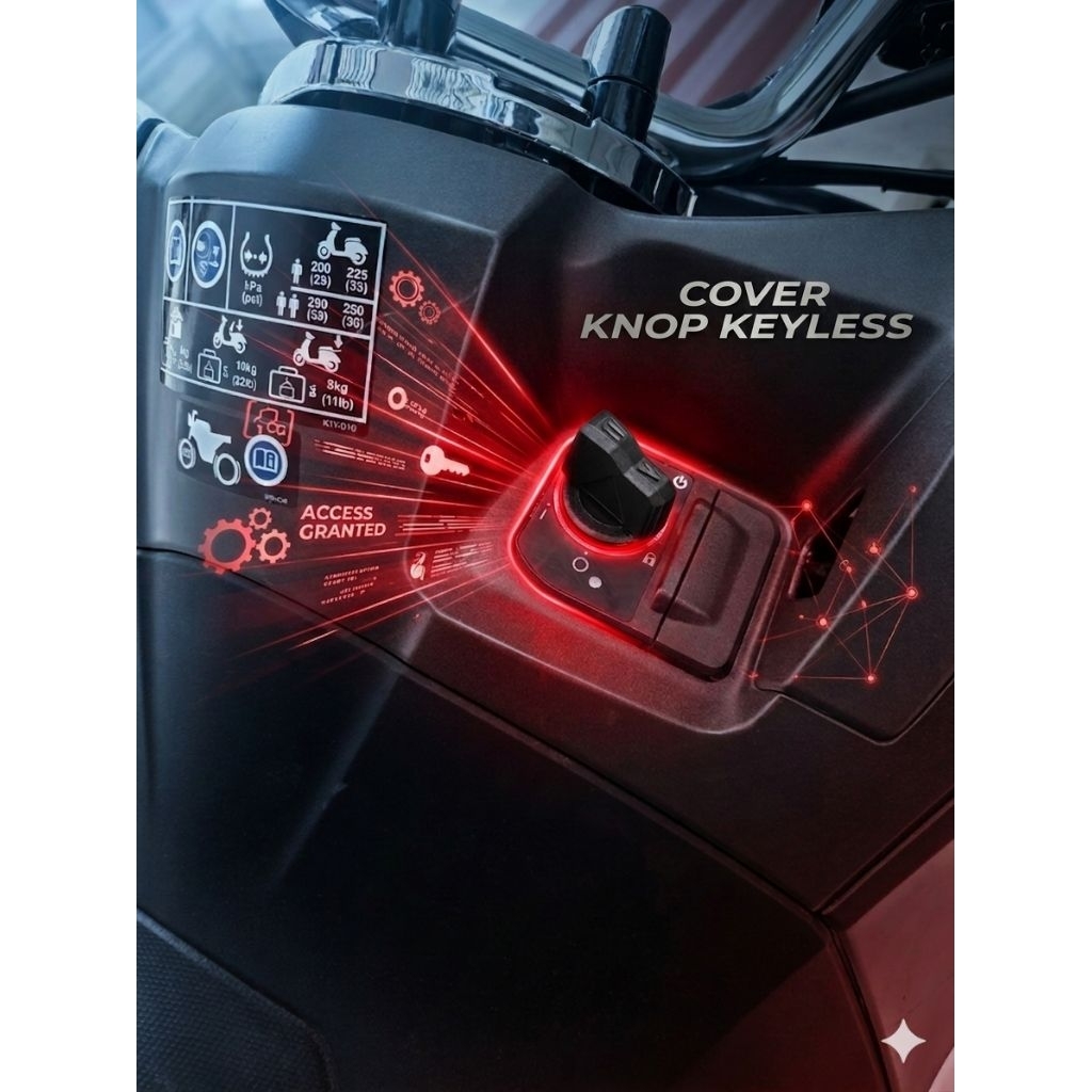 Cover Knob Keyless Honda PCX Vario Beat Scoopy stylo Dll