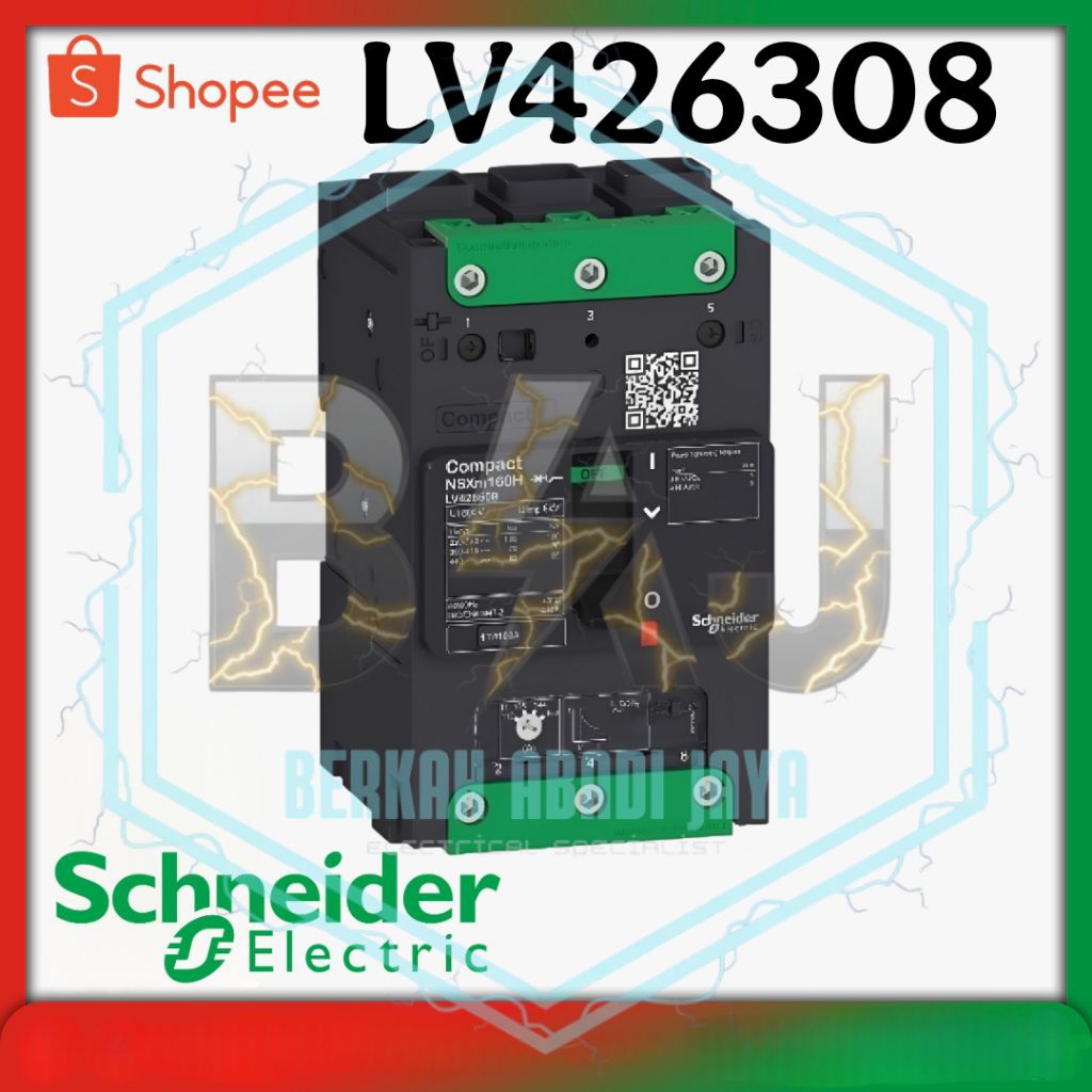 SCHNEIDER LV426308 MCCB NSXM160F 3phase 160a