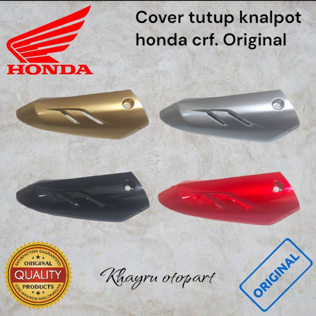 Cover tutup knalpot motor honda crf 150l. Original