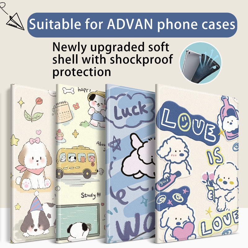 For ADVAN Softshell Case ADVAN Tab V8 8.4"/10.1"/ Tab 8"/Tab A10 10.1"" Flap Case, Minimalist Soft P