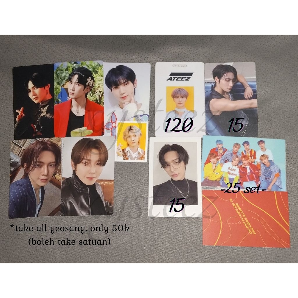 ATEEZ PC YEOSANG OTY Thanxx Makestar Fever Photocard