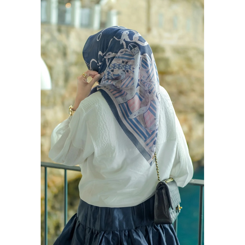 prelov buttonscarves chain 2.0 navy bukan black