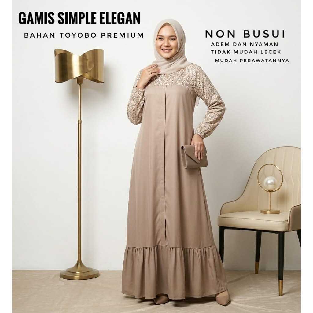 LOVELY GAMIS WANITA ELEGAN MEWAH IBU-IBU TERBARU TOYOBO PREMIUM