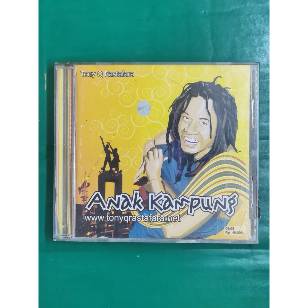 ORIGINAL CD TONY Q RASTAFARA ANAK KAMPUNG REGGAE