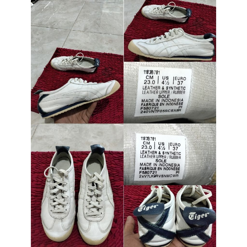 Sepatu Preloved Second Original Onitsuka Tiger Size 37