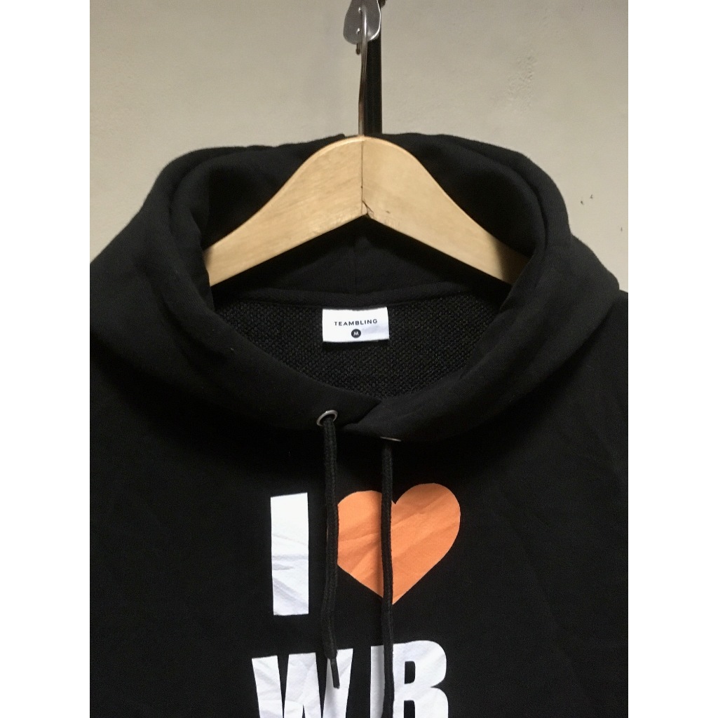 Hoodie Hitam Oversize Boxy Bahan Berat
