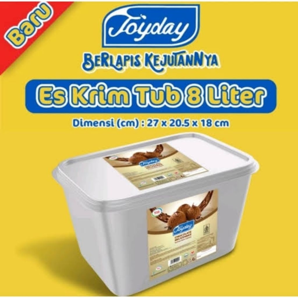 Es Krim Joyday Coklat 8 Liter
