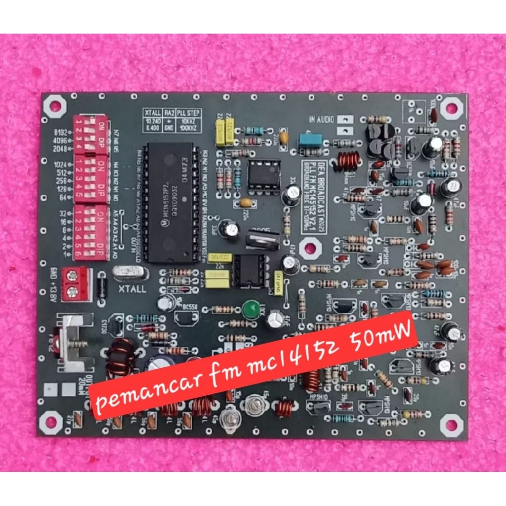pemancar fm pll mc145152 50mW terbaik