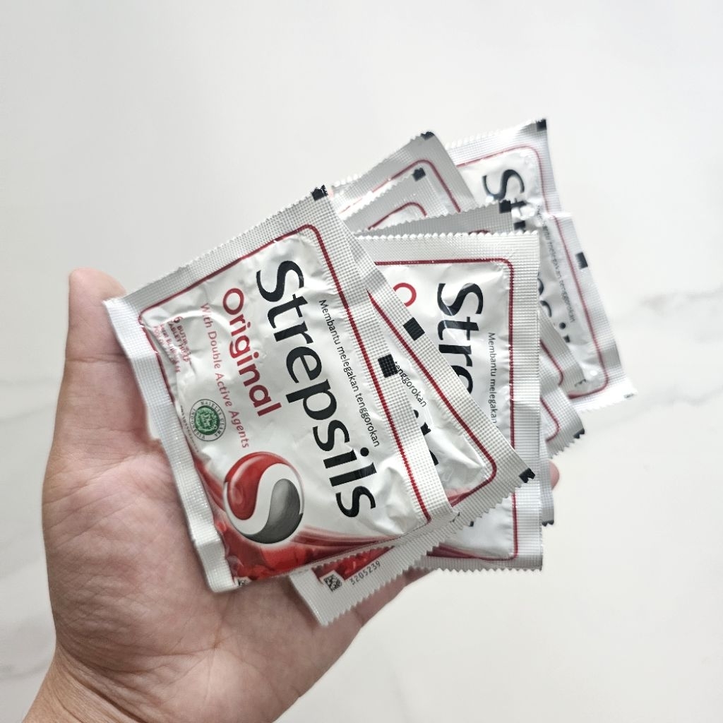 [READY STOCK SACHET] Permen Strepsils Original isi 6 Butir