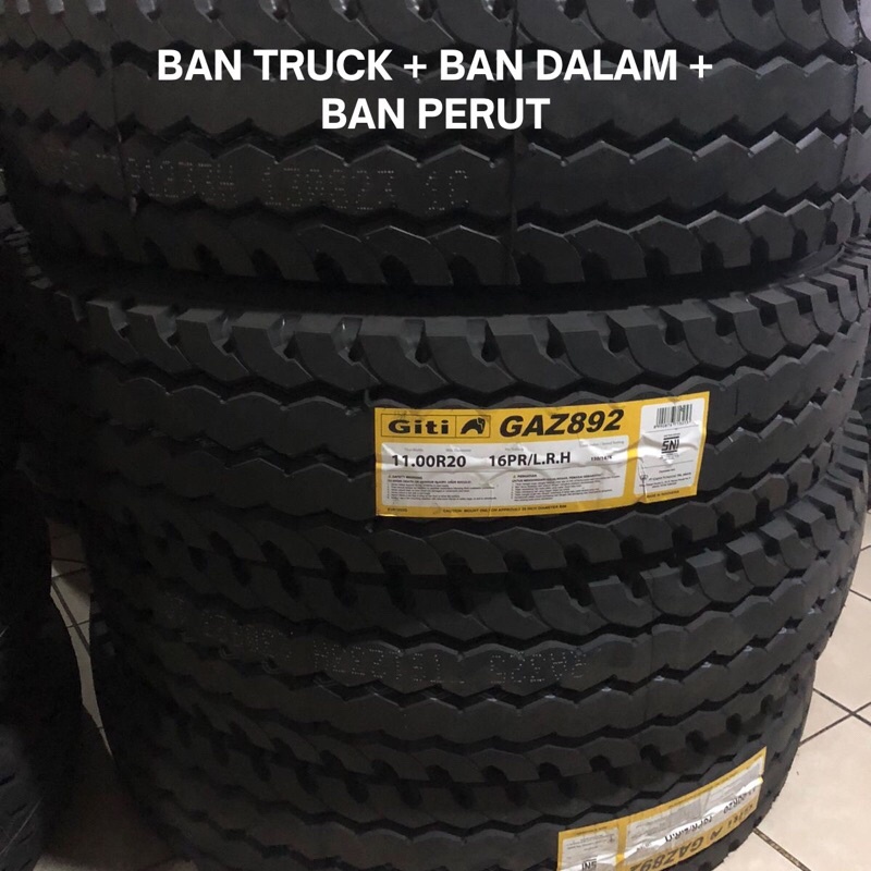 Ban Mobil truck 1100 r20 16pr giti gaz892 kawat radial 11.00-20 1100x20
