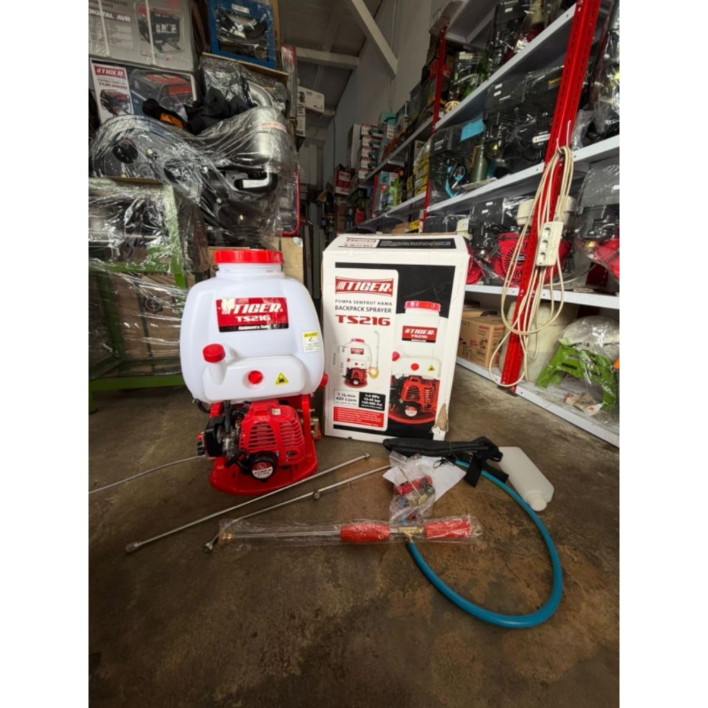MESIN TANGKI SPRAYER SEMPROTAN HAMA 2TAK 15LITER / SEMPROTAN HAMA GENDONG 2TAK 15LITER TIGER TS216