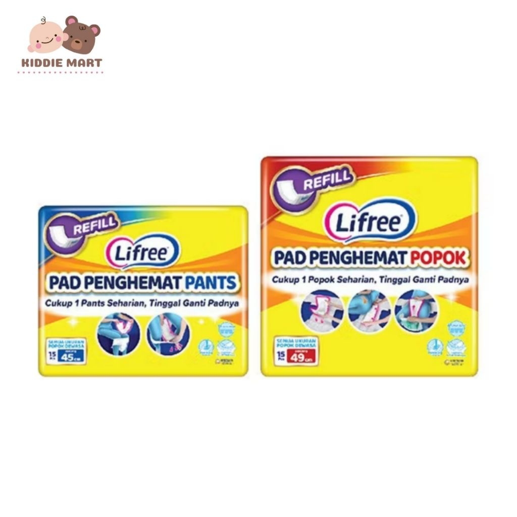 Lifree Pad Penghemat Popok Perekat Pants 15 pcs