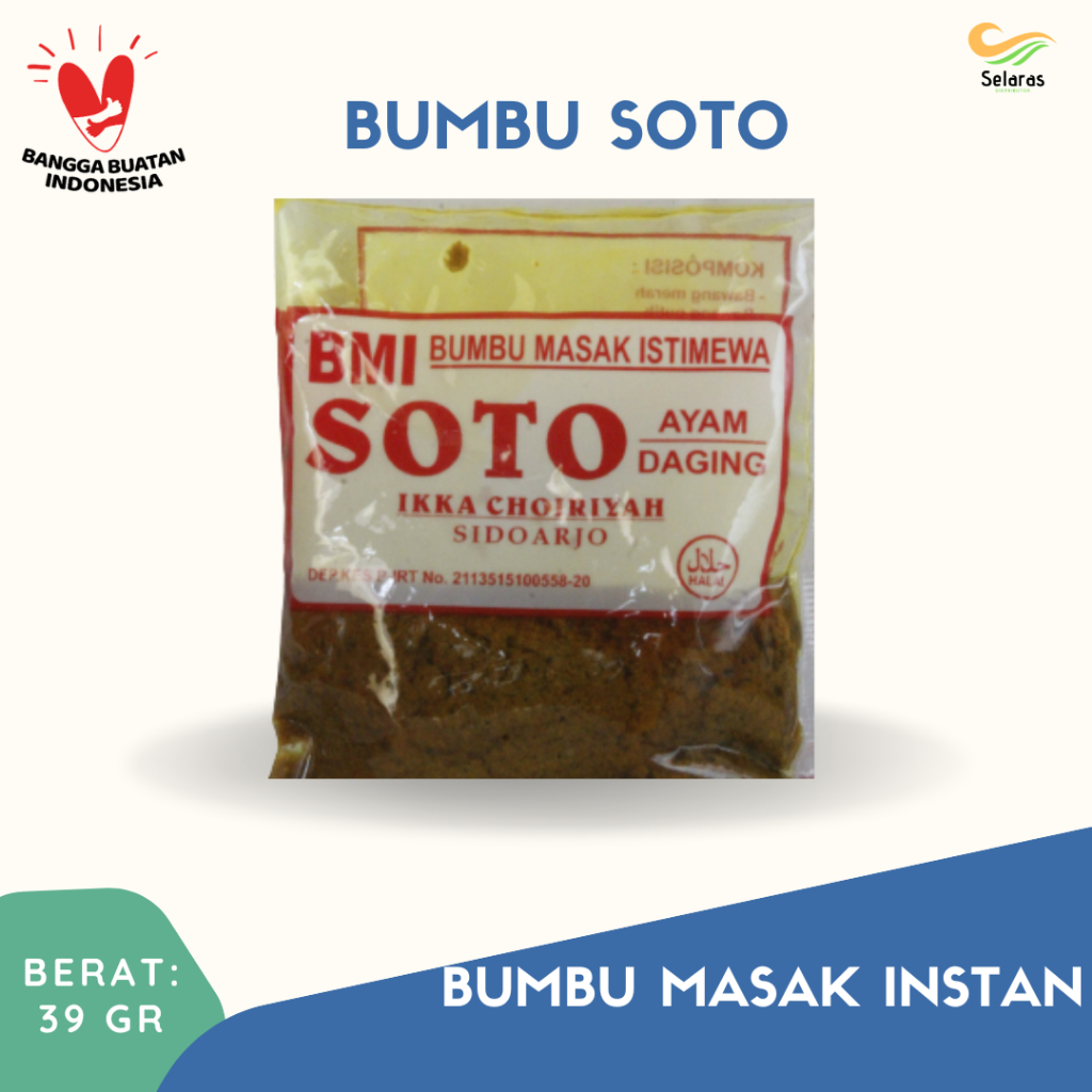 Bumbu Masak Istimewa Soto (BMI) bukan BMM | Bumbu Soto Instan Murah