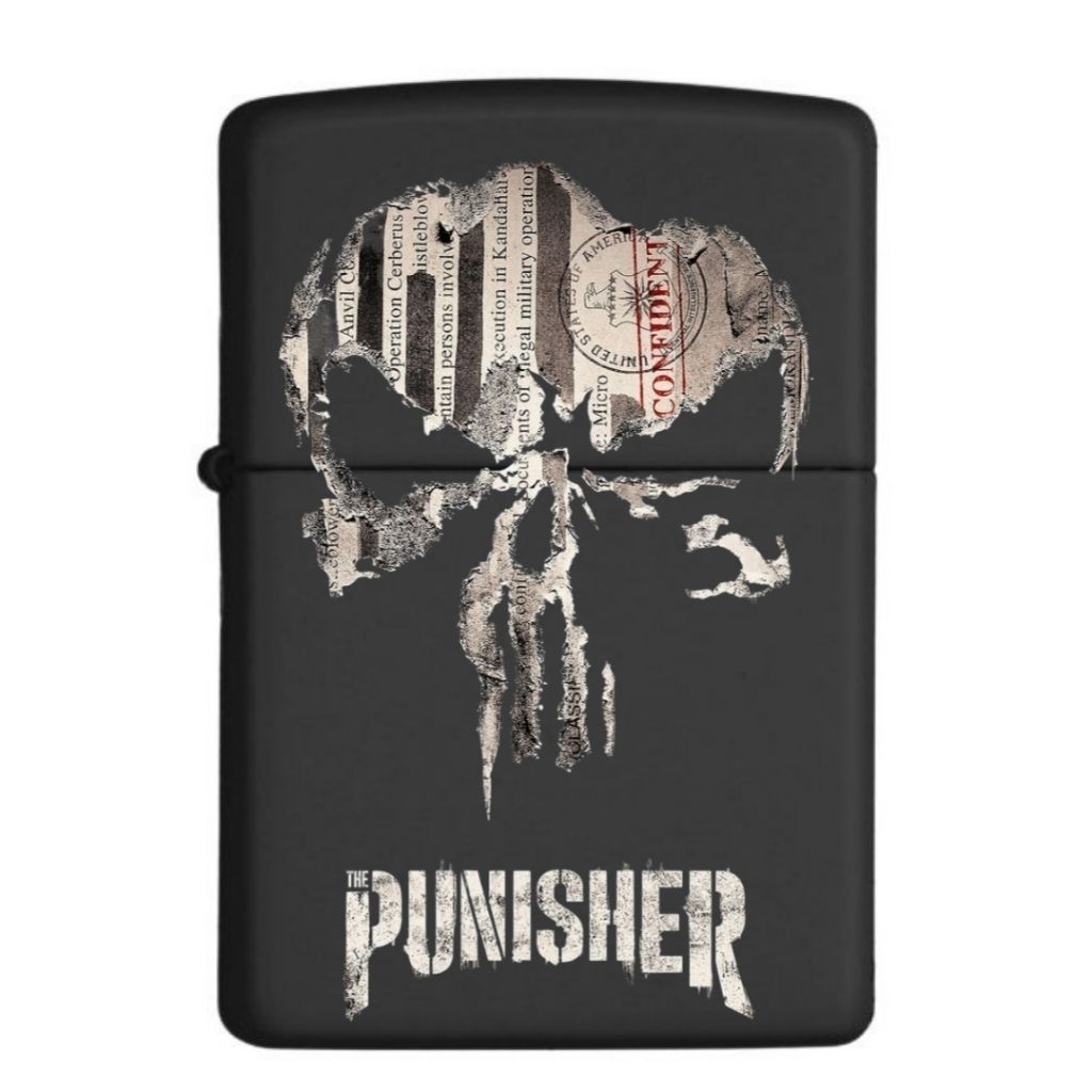 Korek api Zippo UV Print Motif PUNISHER