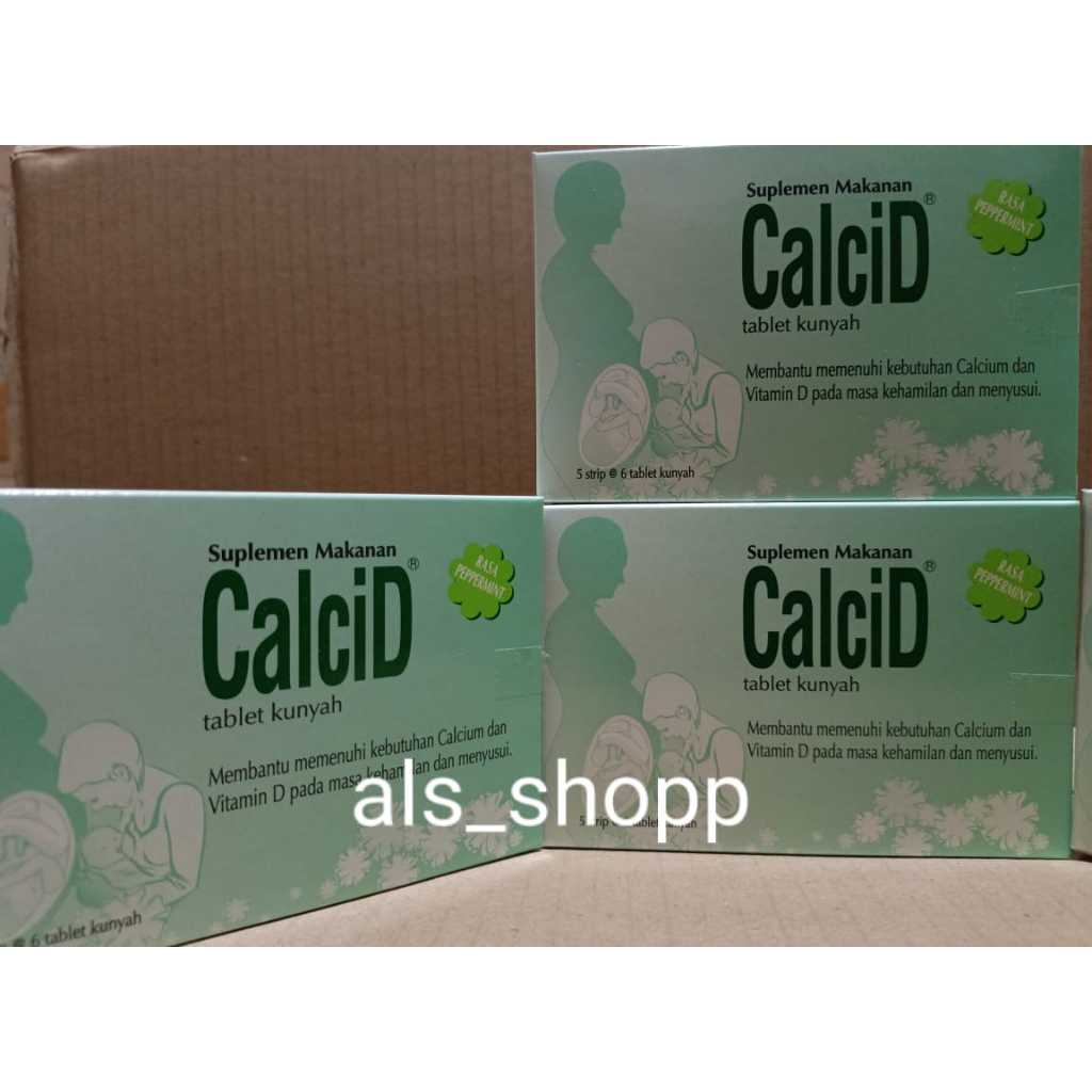 Multivitamin Tablet Kunyah Kalsium D3 CalciD Isi 30 Tablet