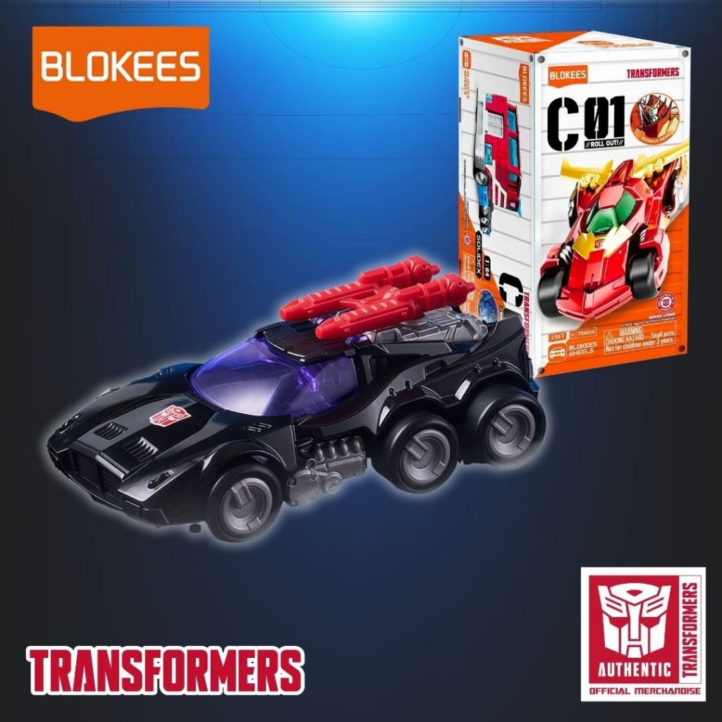 Blokees Wheels Transformers C01 Roll Out Scamper Diecast Figure Model Kit 2nd Sudah Rakit