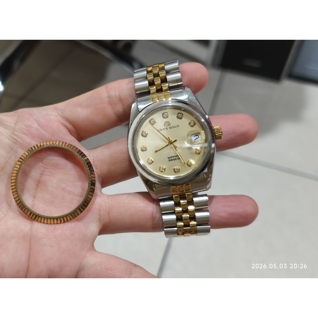 Jam Tangan Aries Gold Dual Tone