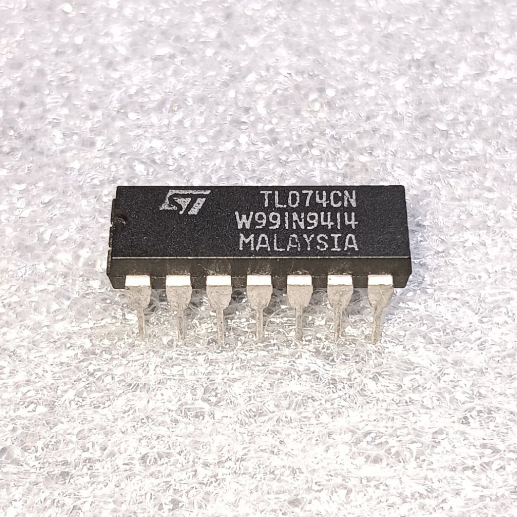 IC TL074CN | TL084CN Quad Op-Amp Original STMicroelectronics Malaysia | White Marking NOS