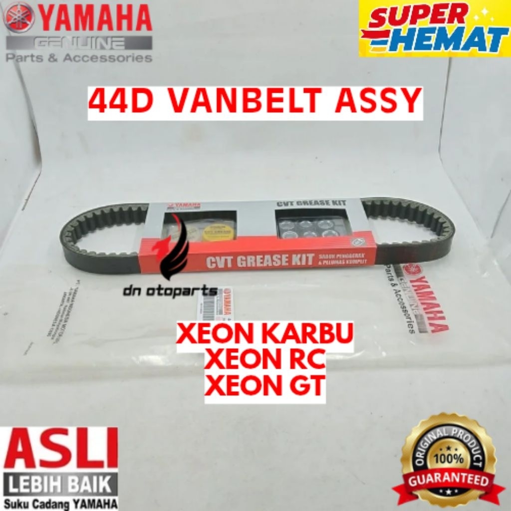 VANBELT ASSY ORIGINAL YAMAHA KODE 44D, VANBELT ASSY XEON KARBU, VANBELT ASSY XEON RC, VANBELT ASSY X