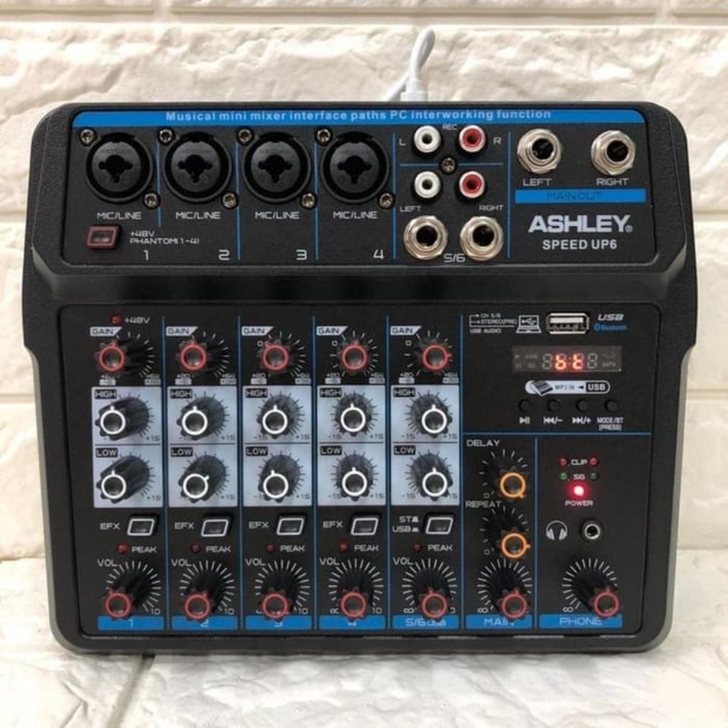Mixer Ashley Speed Up6 Speed up 6 ch Speedup USB Interface Recording