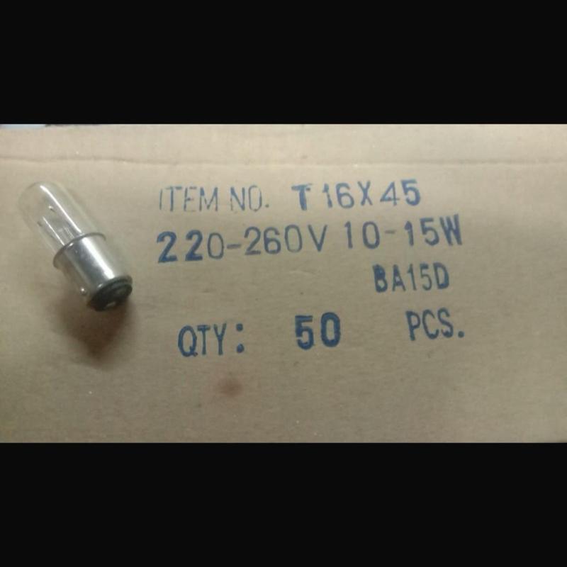 Lampu bayonet ba15d 220-260v 10-15w /bohlam bayonet B15D 220-260v 10-15w