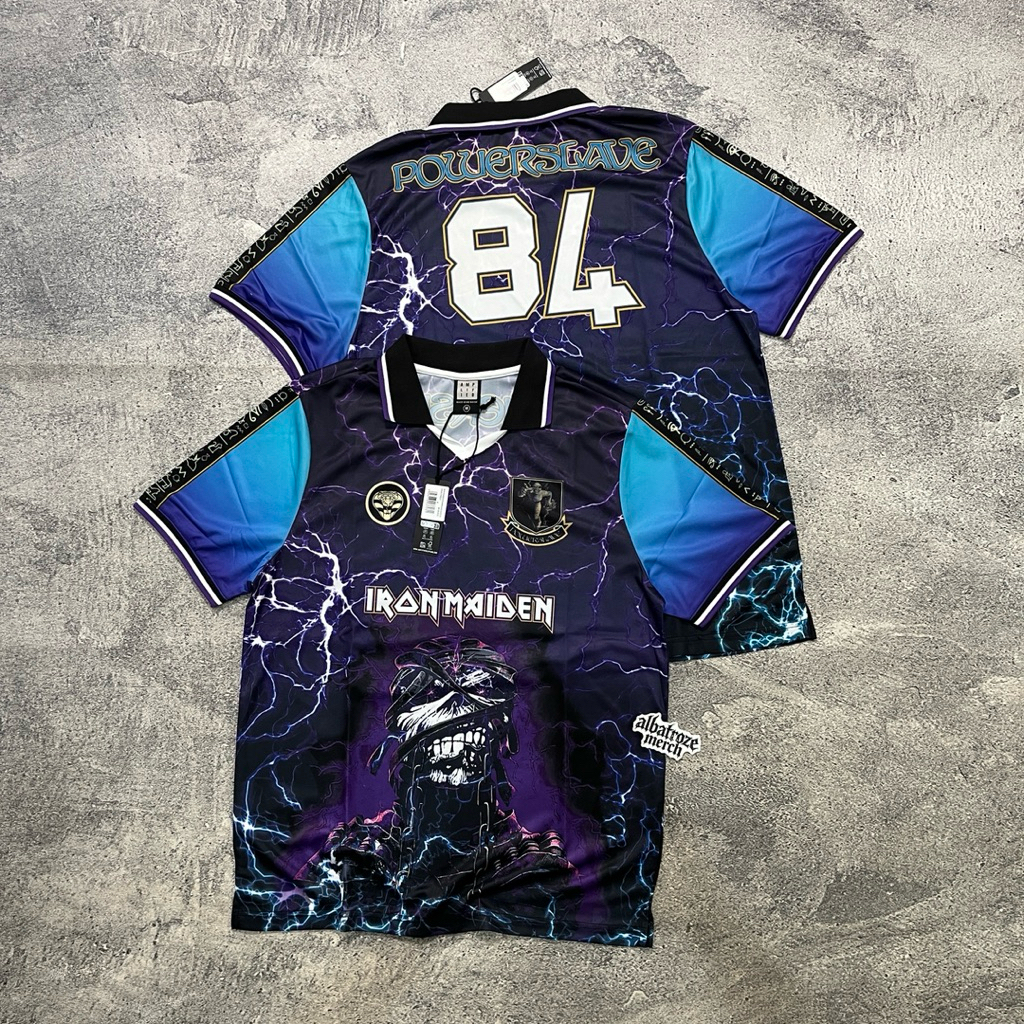 FOOTBALL JERSEY OFFICIAL IRON MAIDEN - POWERSLAVE