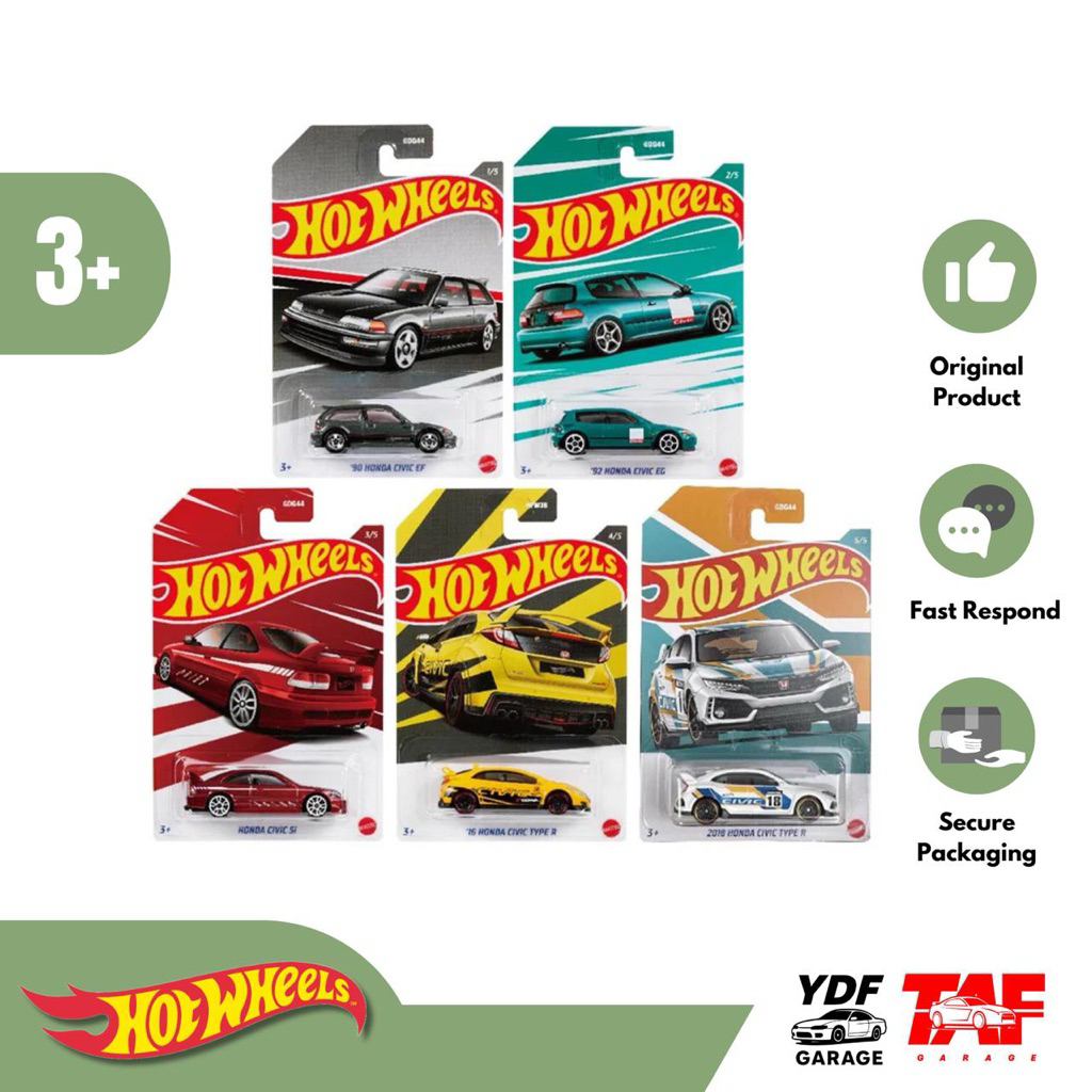 HOT WHEELS HONDA CIVIC ANNIVERSARY SET