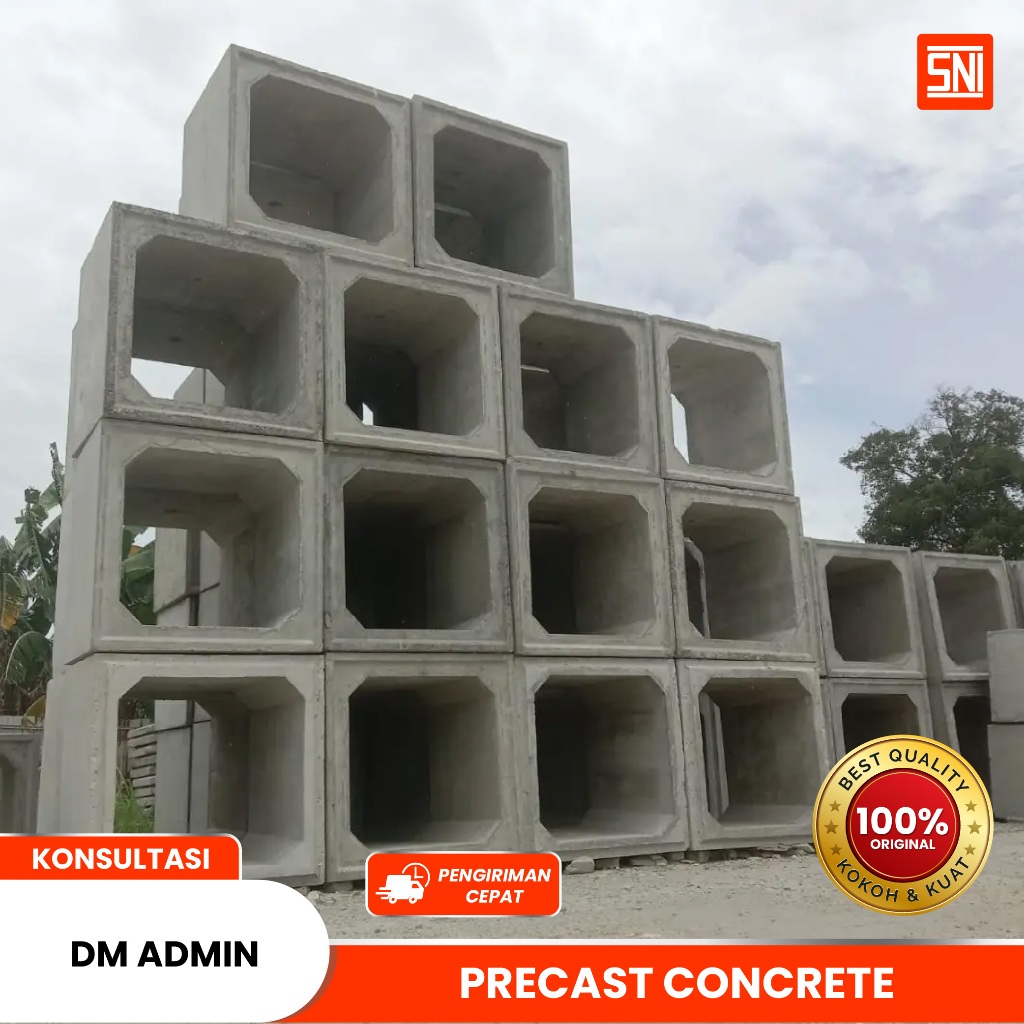 Box Culvert Beton Mutu Beton K350 (Gorong gorong Kotak) SNI