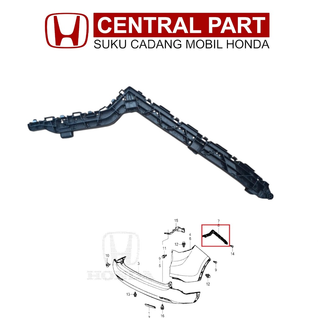 Breket Bracket Bumper Bemper Belakang Kiri Kanan honda crv gen4 2013 2014 2015