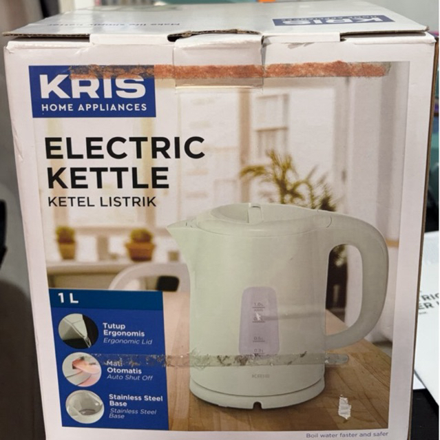 Kris 1 Itr Teko Listrik Plastik - Hijau (Azko)