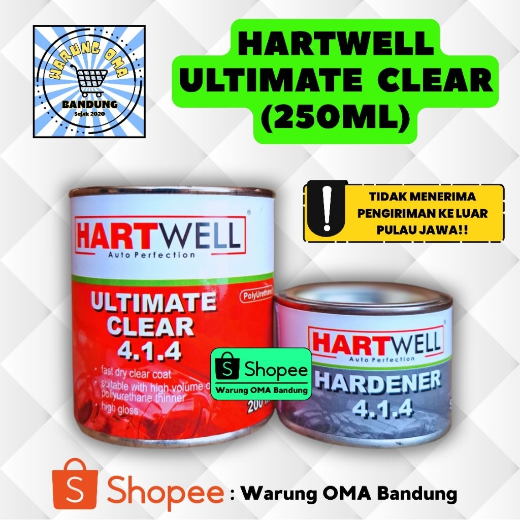 Hartwell Mini Clear Ultimate 414  (250ML) - Perawatan cat kendaraan mobil motor
