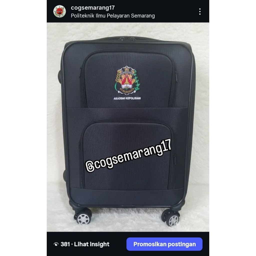 Koper Pesiar / Tas Travel Sekolah Kedinasan AKPOL dan PIP SEMARANG