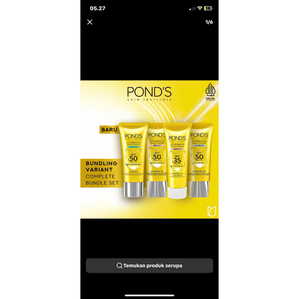 Sunscreen SPF 50 PONDS