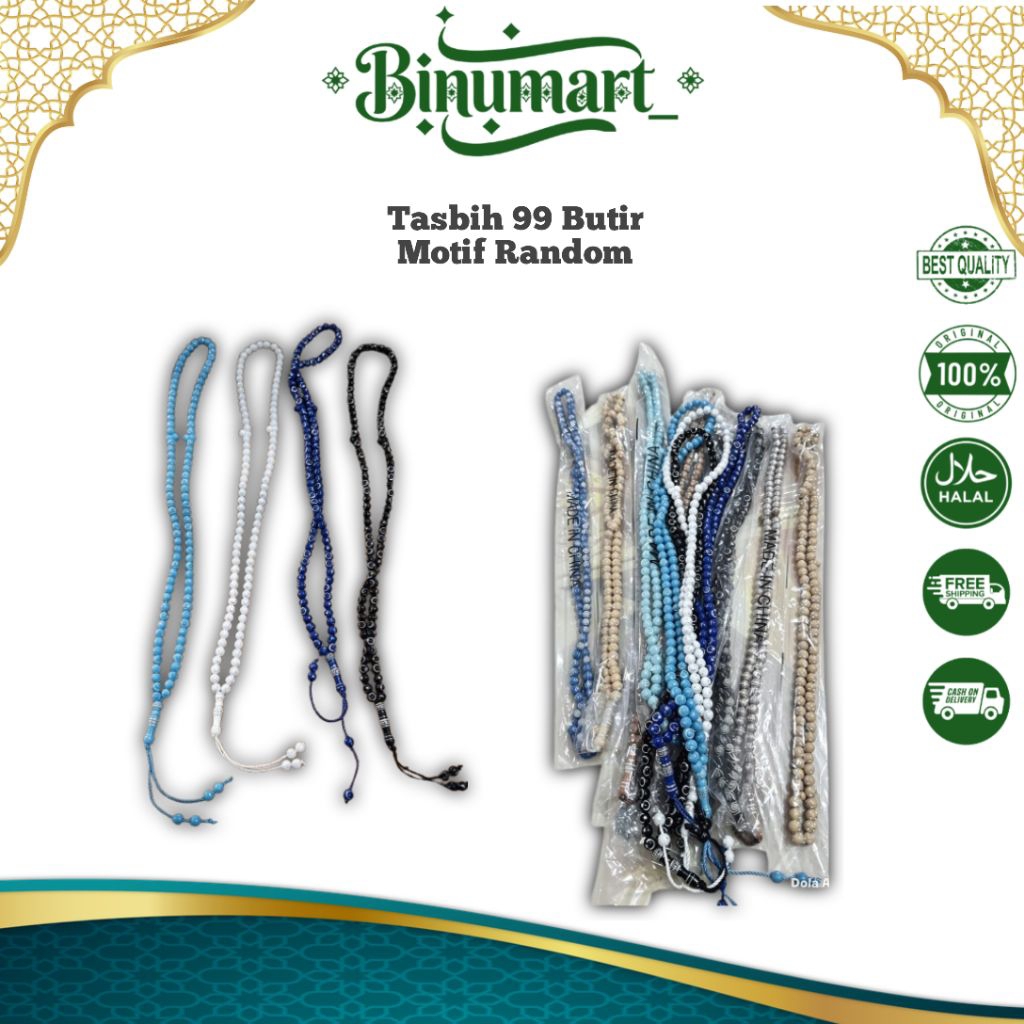Tasbih 99 Butir Motif Random/Tasbih 99 butir