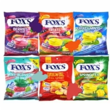 Permen Fox's 1 pack berbagai rasa