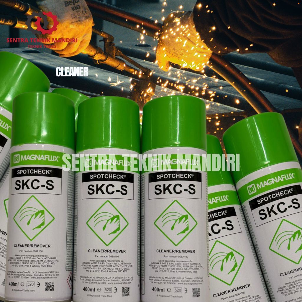 Magnaflux Cleaner NDT Spray Spotcheck SKC - S / Cairan Pembersih Penetrant Test Cepat Kering