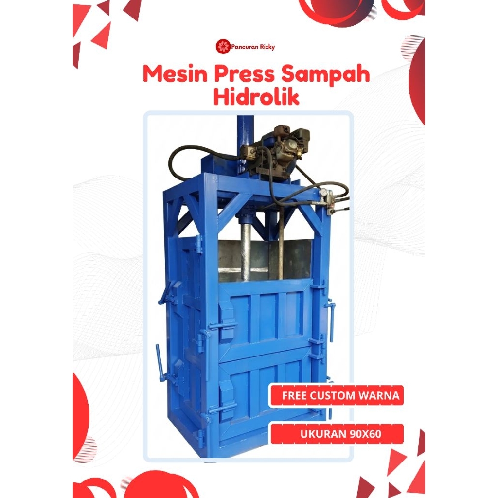 Mesin Press Sampah Plastik Kardus Botol