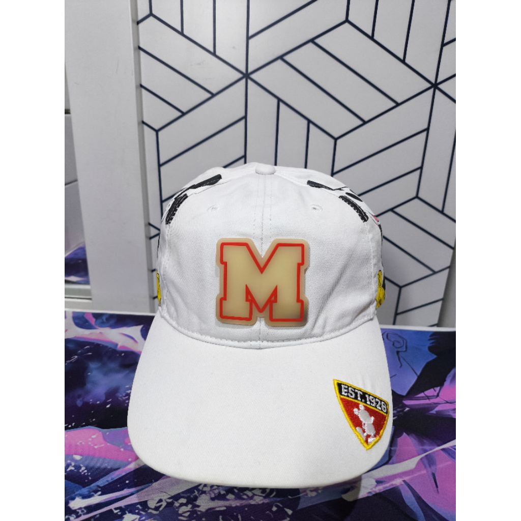 Topi Mickey Mouse Big Logo White