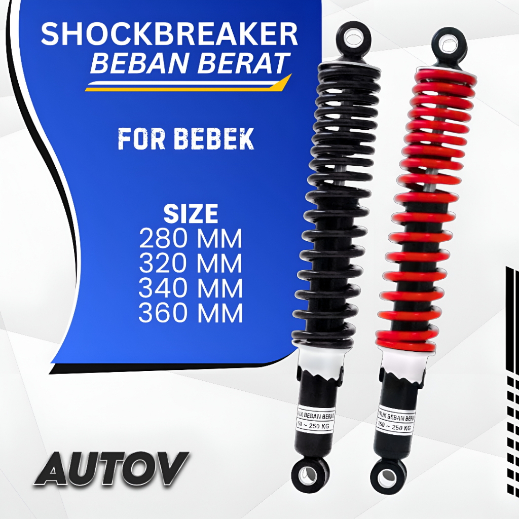 shock shockbreaker belakang motor bebek beban berat 280 320 340 360 berat 150-250 fast n furious