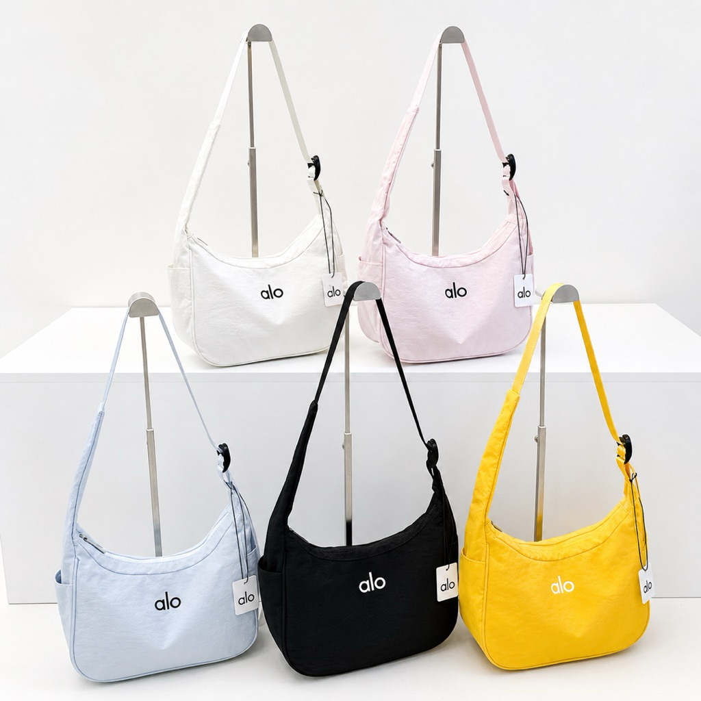 Tas Alo Wanita A06 Tas Olahraga Yoga Gym Senam Bahan Parasut Import