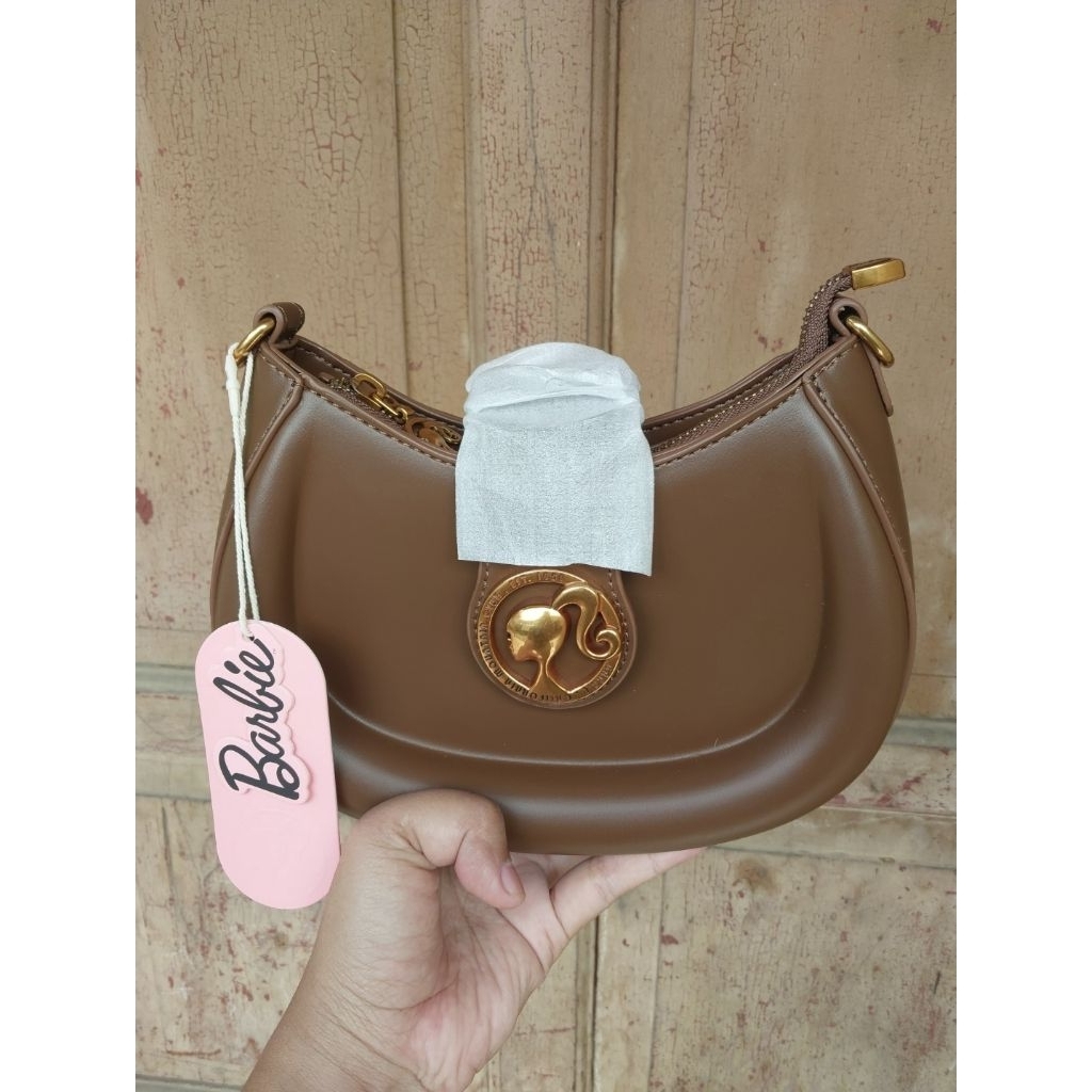 TAS ORIGINAL BARBIE SABIT BROWN ORI TGI