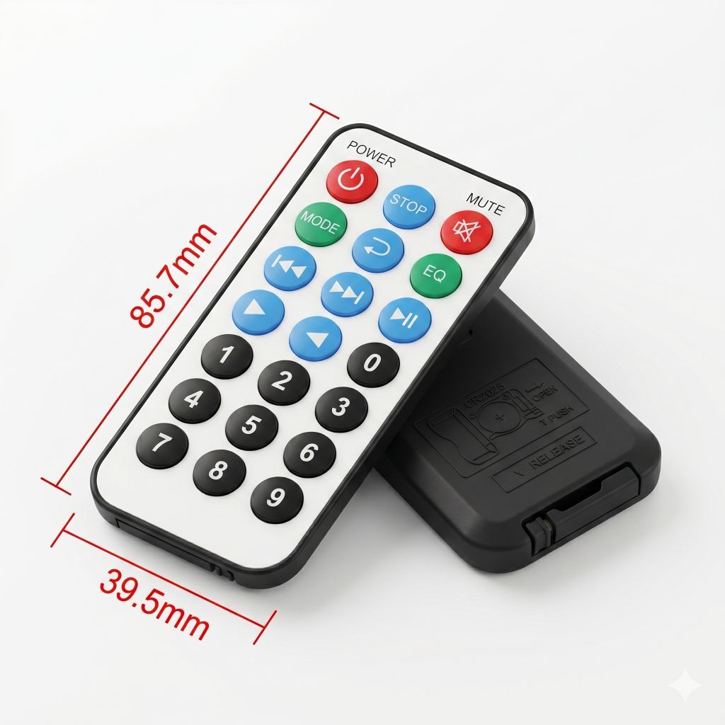 Remote Control MP3 Player Bluetooth Universal Cadangan Speaker Aktif, Modul MP3 & Power Amplifier D1