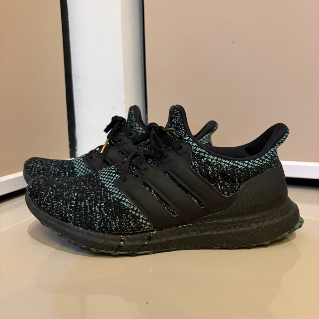 Sepatu Adidas Ultraboost Black True Green Original [SECOND]